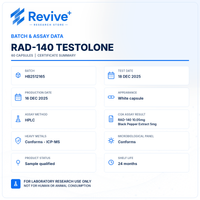 RAD-140 - TESTOLONE (60 CAPSULES) — certificate of analysis