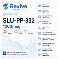 SLU-PP-332 (1000MCG) (60 CAPSULES) — certificate of analysis